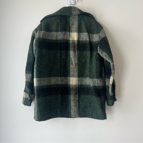 Vintage Kids Wool Plaid Canadian Camper Coat Sz 5 mohair made in canada - Picture 9 of 12